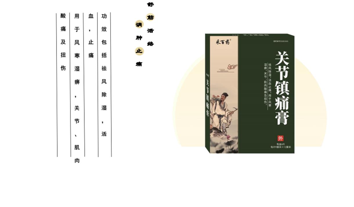 关节镇痛膏